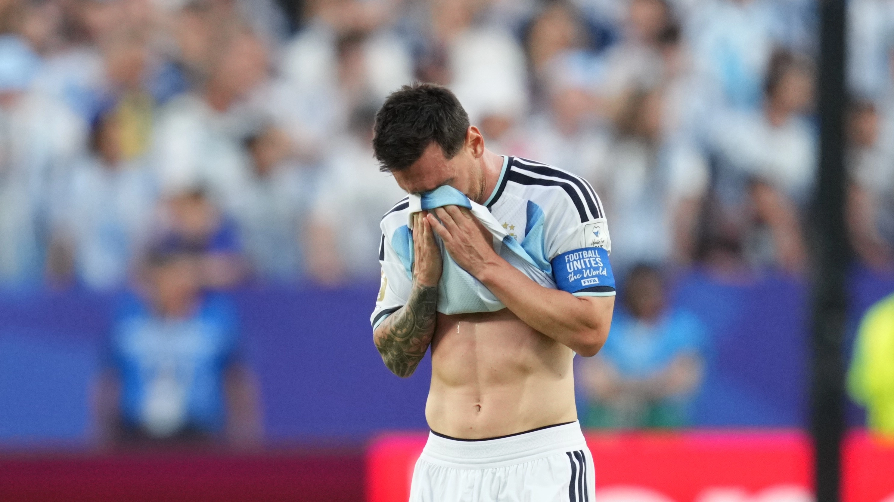 Lionel Messi speaks out after breaking down in tears during Argentina World Cup game