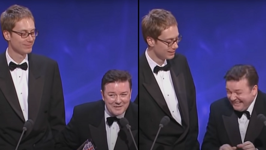 Ricky Gervais And Stephen Merchant Gave One Of The Most Controversial Acceptance Speeches