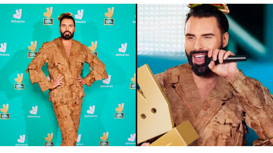 Rylan Clark wears bizarre suit made entirely of actual doner kebab meat