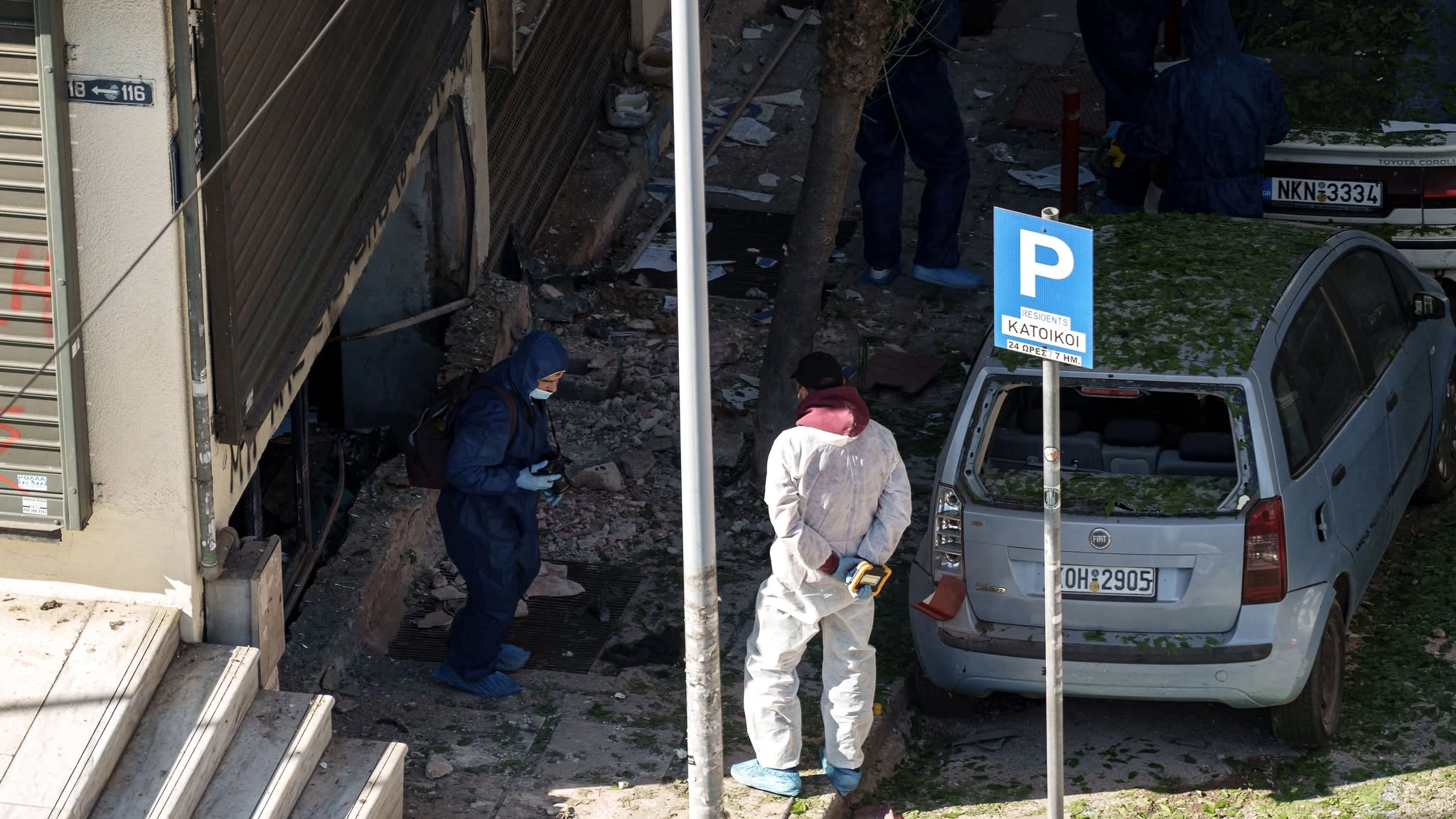 Woman, 38, dies in Greece after bomb she was carrying exploded in her hands