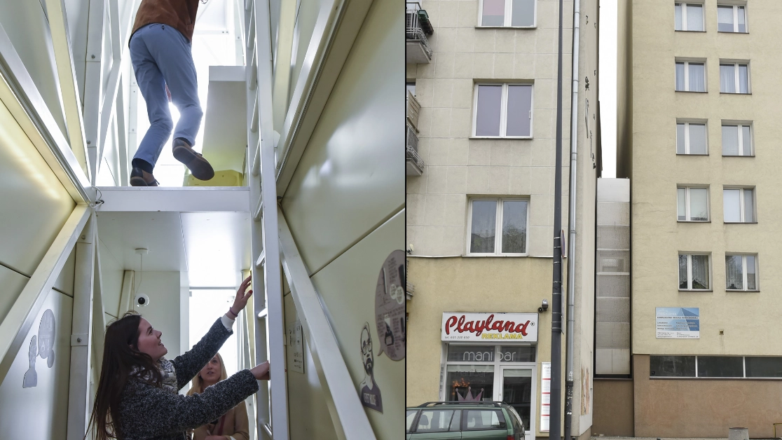 Inside iconic home dubbed 'thinnest house' in the world at 3ft wide