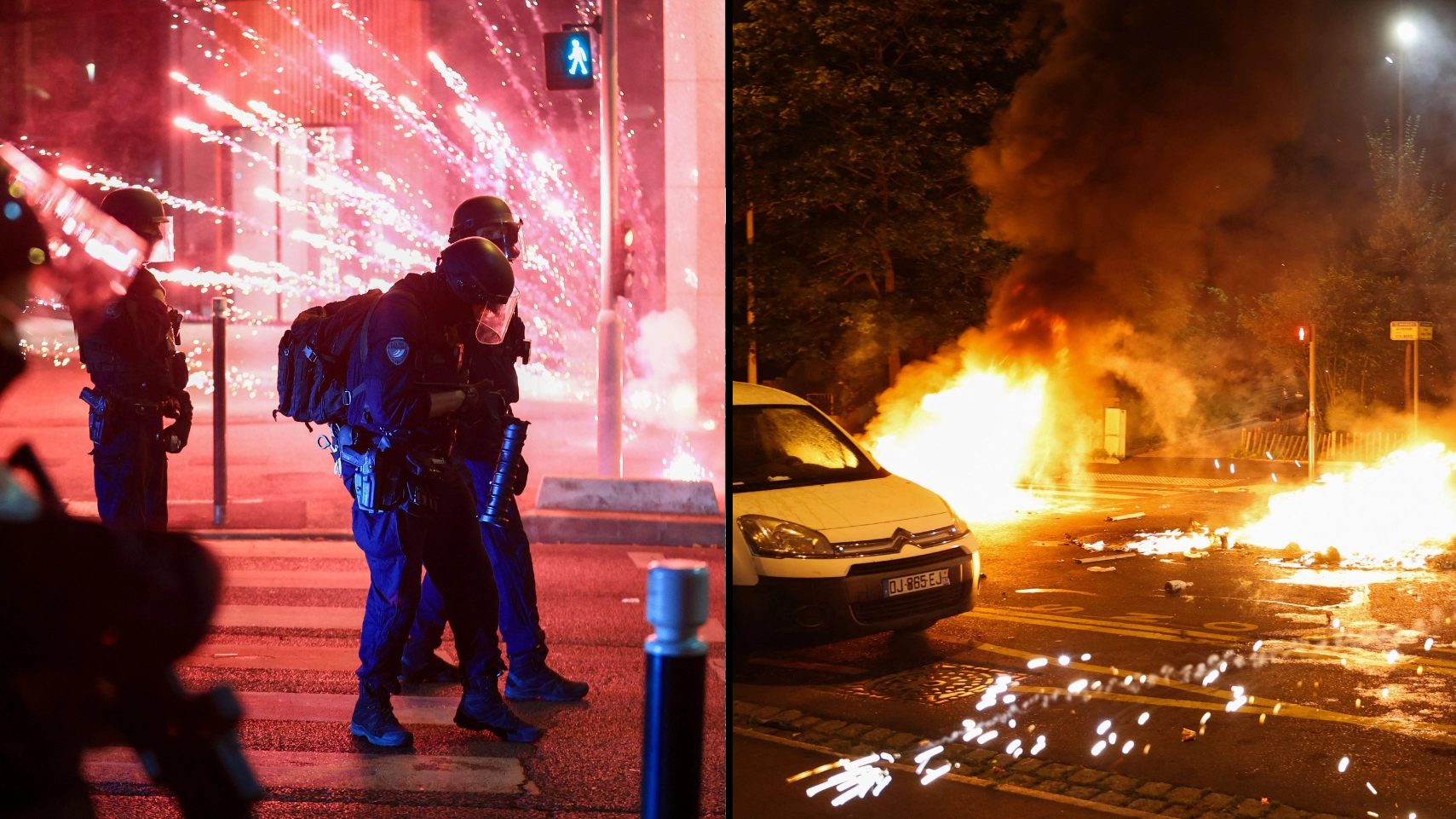 French cops arrest 180 people amid fatal shooting protests