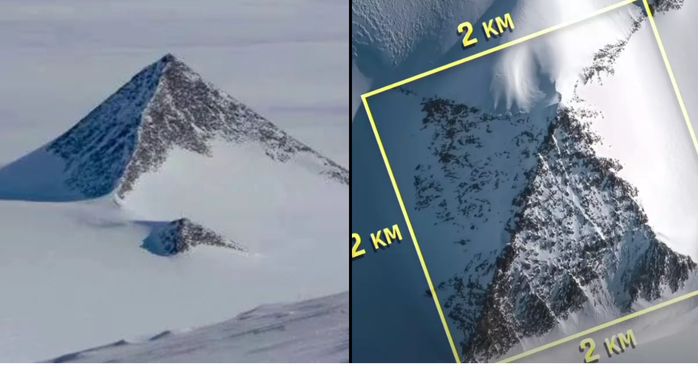'Pyramid like' mountain found sitting beneath ice in Antarctica
