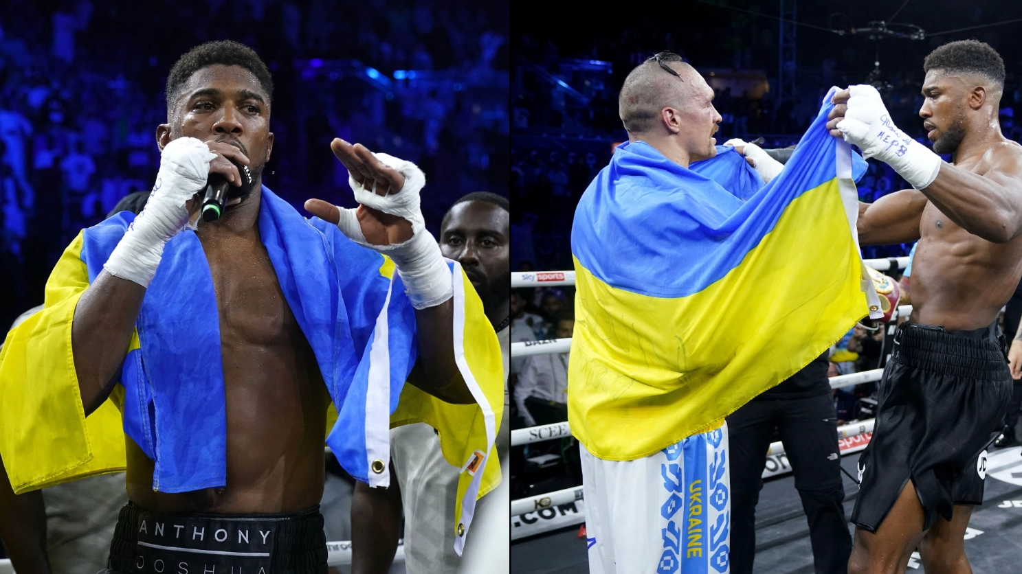 Anthony Joshua admits he ‘let himself down’ in response to emotional outburst after Usyk defeat