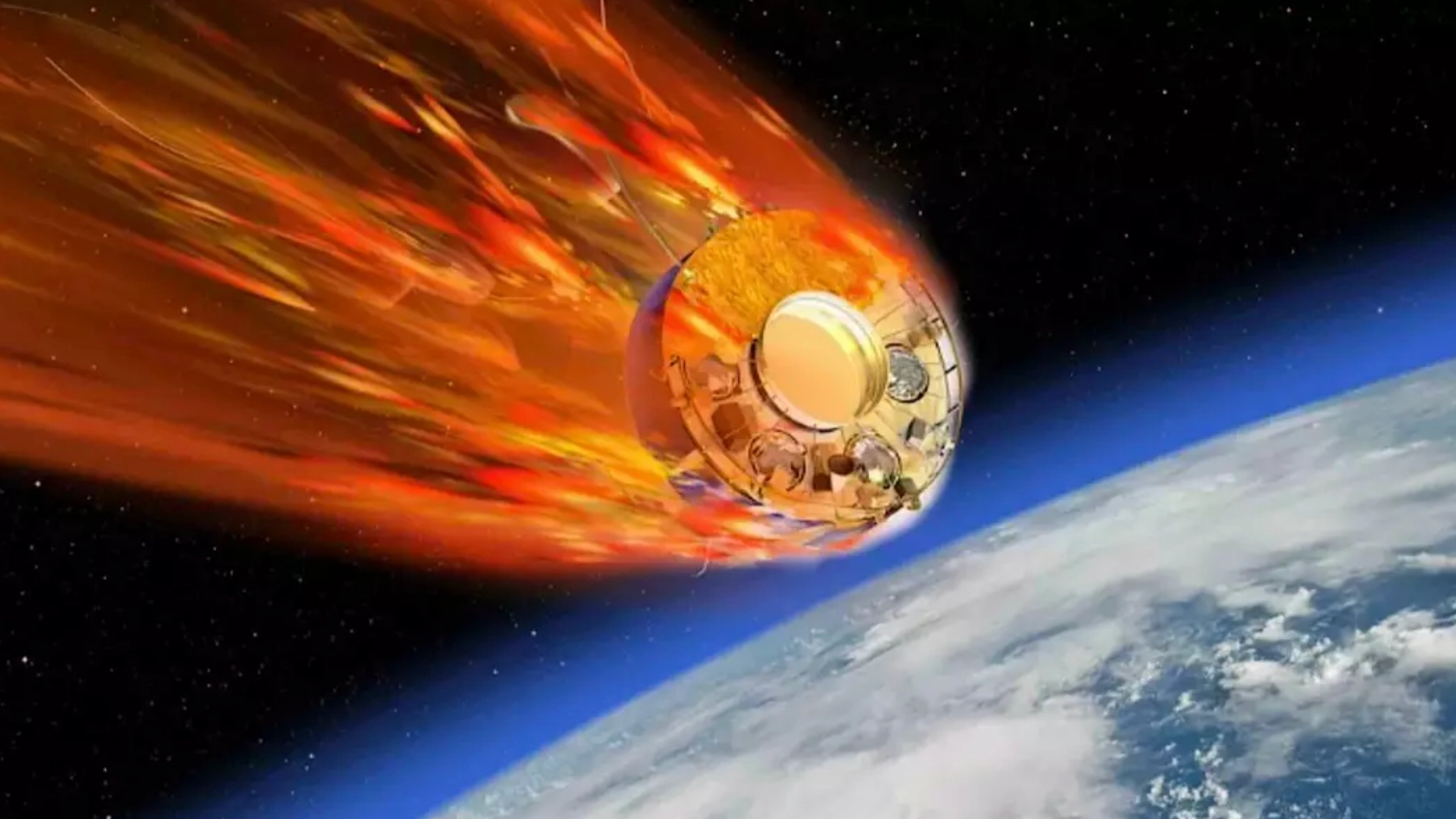Where out-of-control spacecraft that has 'probably crashed' could have landed