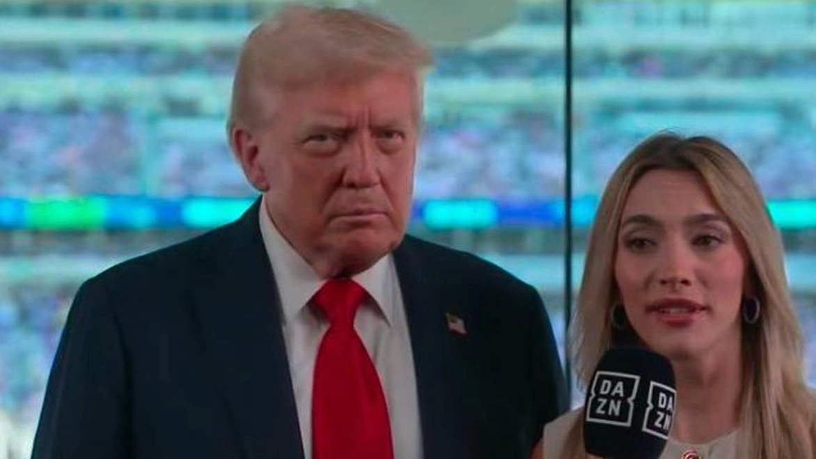 Donald Trump slammed for 'absurd' interview after bizarrely gatecrashing Chelsea's Club World Cup trophy lift