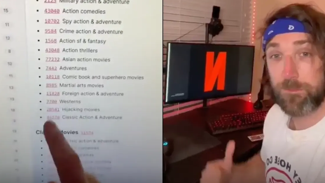 Man searched 10118 code on Netflix to show fans what they're missing out on