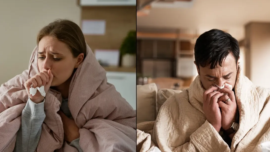 How to tell if you are still contagious after being sick as brutal winter illness sweeps UK