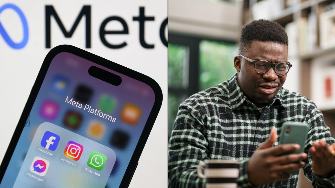 Baffled Facebook users say new logo 'hurts my brain' after it mysteriously changes over night