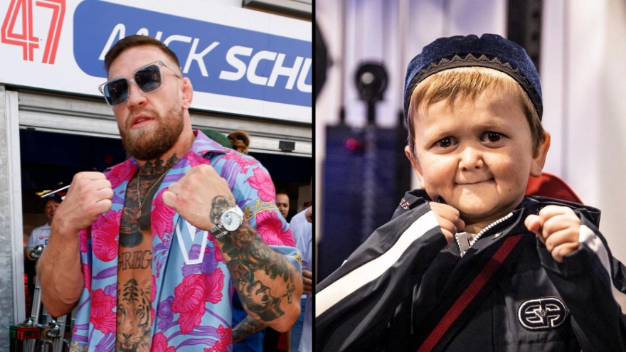 Conor McGregor says he'd love to 'boot that little g**p Hasbulla over a goal post'
