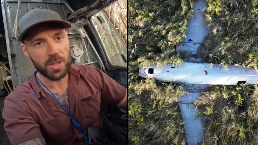 Man went on three-day trek to find 'Pablo Escobar's abandoned drug plane' and shared what he found inside
