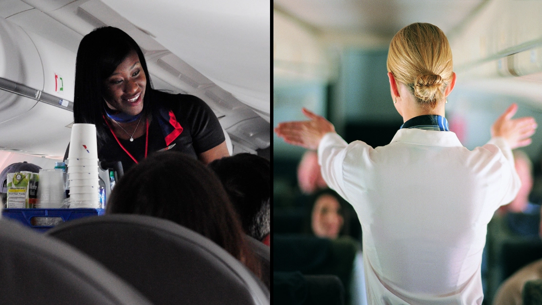 Real reason cabin crew greet you with their hands behind their backs