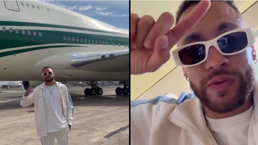 People are furious at Neymar flying on a private 747 from Paris to Saudi Arabia