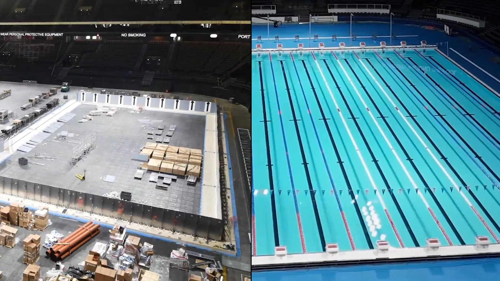 People stunned to discover where Olympic athletes are actually swimming during games