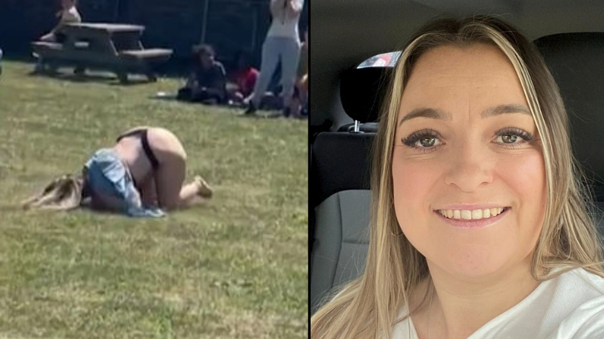 Mum Who Accidentally Mooned School Class Says She's Had Messages From Loads Of Blokes