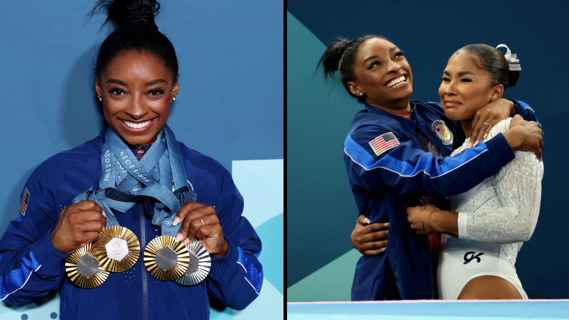Fans praise Simone Biles' response to controversial day that saw her miss out on fourth gold medal
