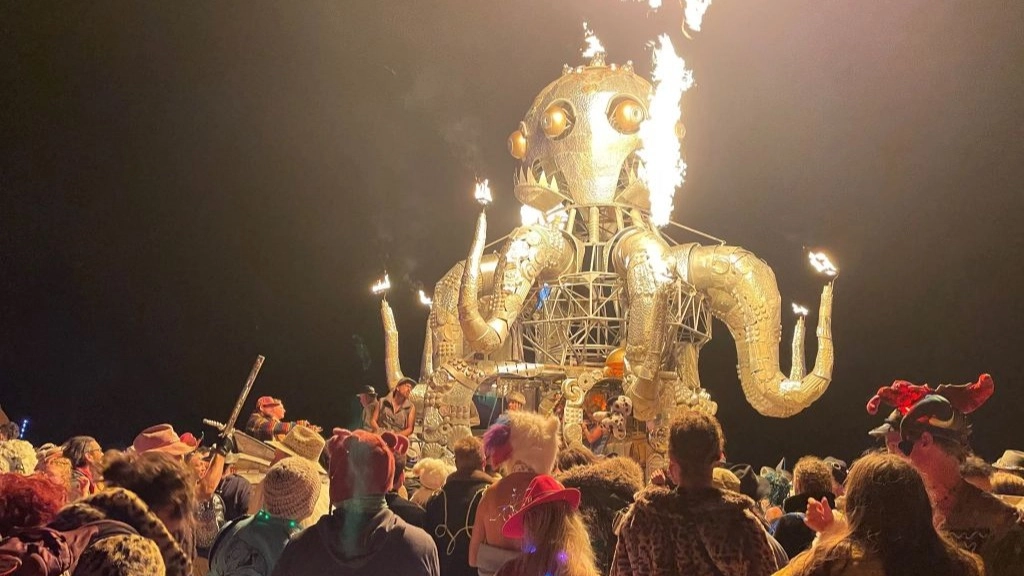Man found dead in 'pool of blood' during ceremony at Burning Man festival