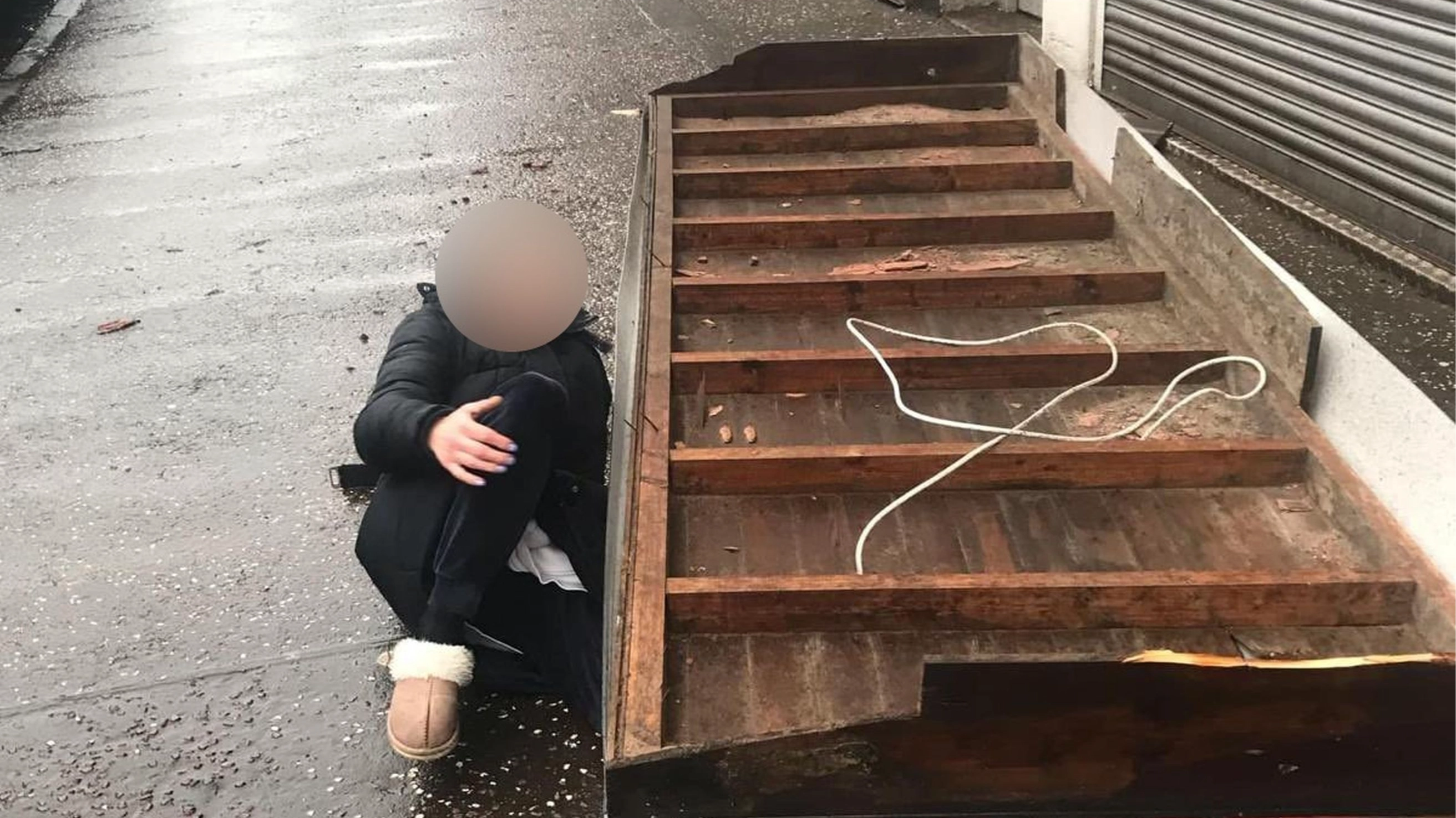 Salon owner hits back after woman claimed sign fell on her in the wind only for witness to come forward
