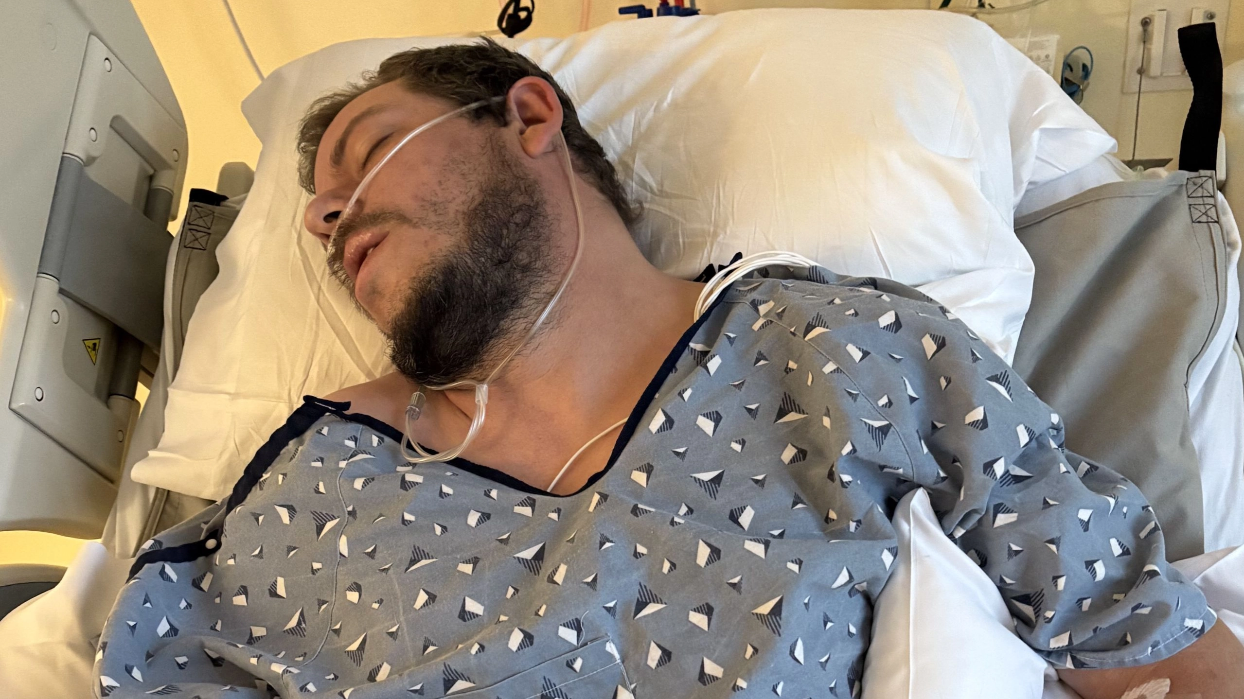 Man, 35, nearly dies from major stroke after a sneeze ruptured an artery in his neck