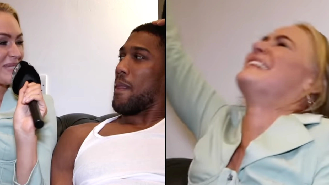 Anthony Joshua asks Laura Woods if she's single and tells her she's his dream date