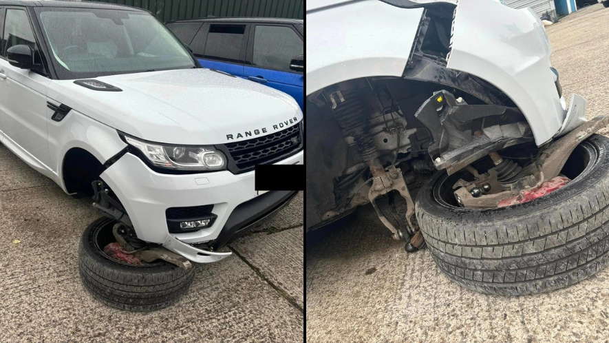 Man left his Range Rover at airport meet and greet car park before arriving back to it being 'written off'