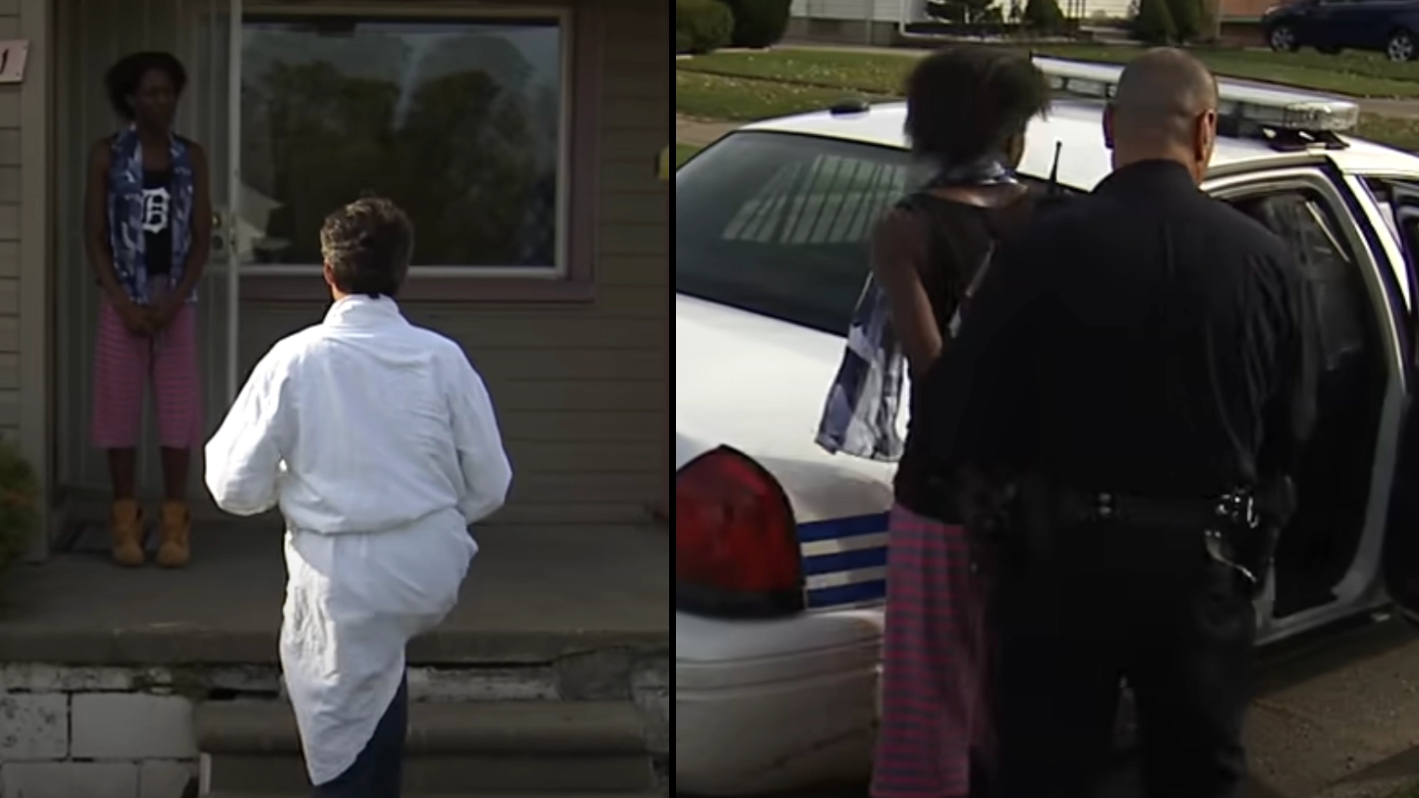 Man walks into woman's home which squatter refused to leave and says he lives there now
