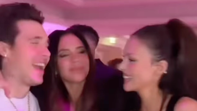 Video resurfaces of Victoria Beckham dancing with Brooklyn and Nicola Peltz two years after wedding
