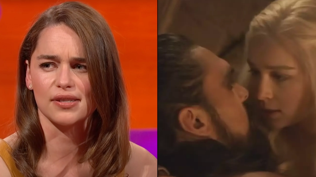 Emilia Clarke was shocked by Jason Momoa's replacement for modesty sock during sex scene