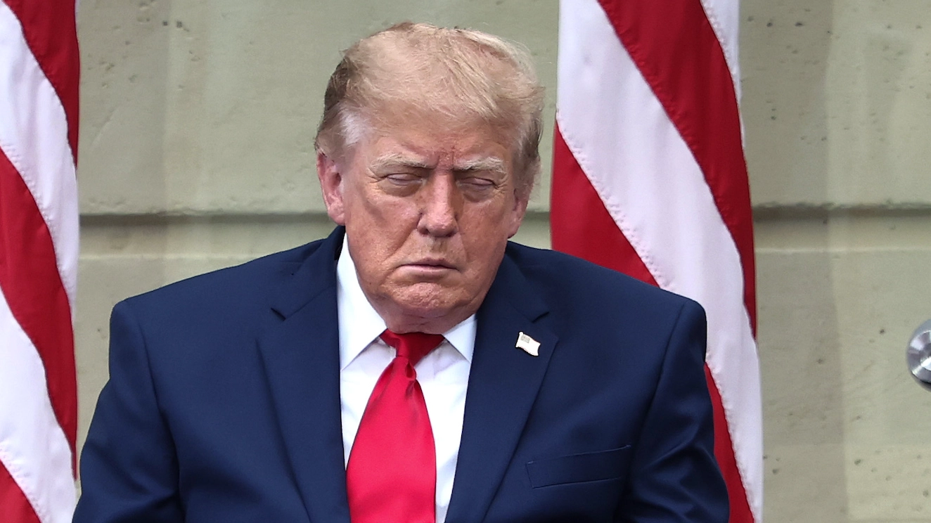 Donald Trump appears to fall asleep during 9/11 memorial as people outraged at president