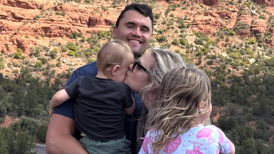 Charlie Kirk's wife reveals how she explained his death to their three-year-old daughter