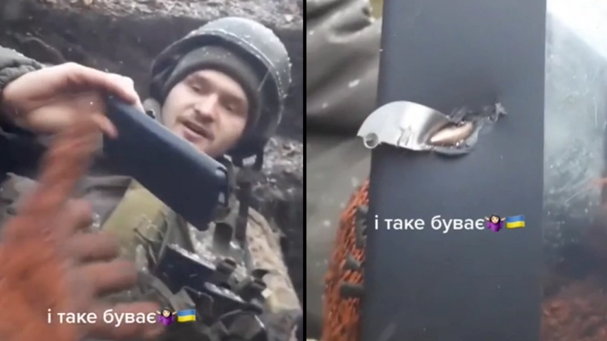 Ukrainian Soldier’s Life Gets Saved After His Smartphone Stops A Bullet On The Warfront