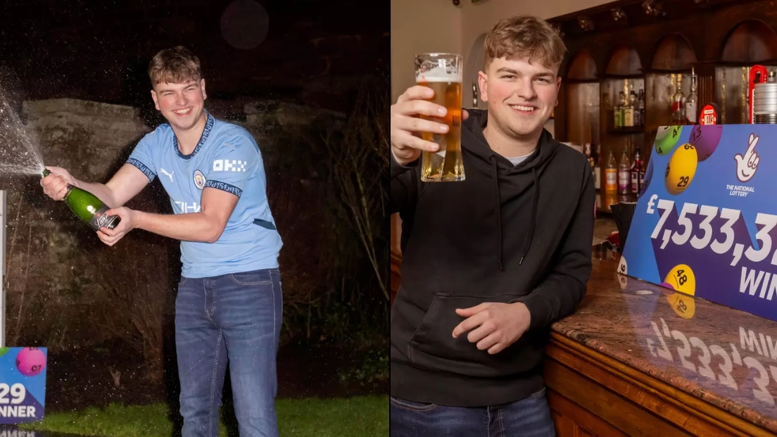 Why lad, 20, who won £7.5 million on lottery won't stop working and went back the day after