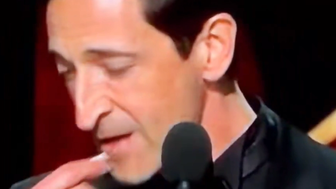 Adrien Brody recreates 'disgusting act' at Oscars and it's even worse