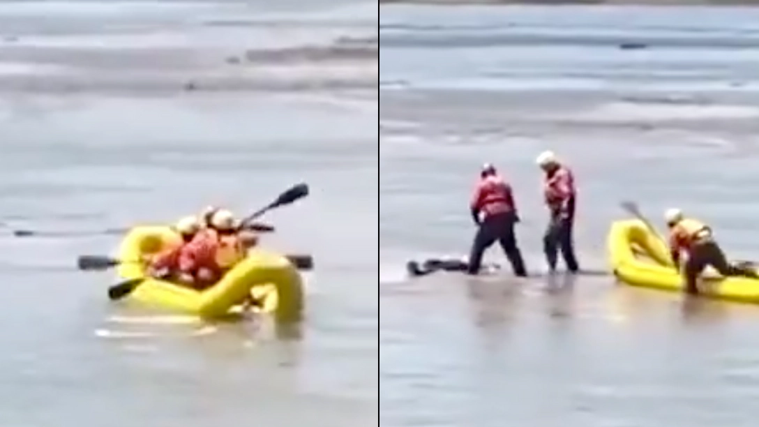 Rescue team was sent into river to recover 'dead body' before finding out what it really was
