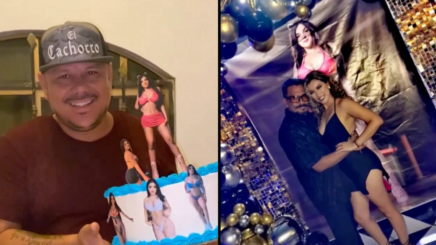 Very understanding wife throws husband OnlyFans themed party dedicated to favourite star