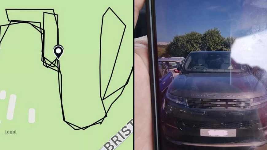 Man woken up in shock during middle of the night to find car being driven 1,000 miles away
