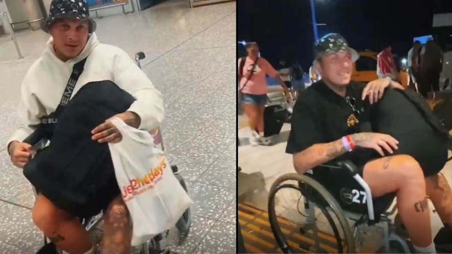 Holidaymaker Skips Two Hour Queue At Airport By Pretending He Needs A Wheelchair