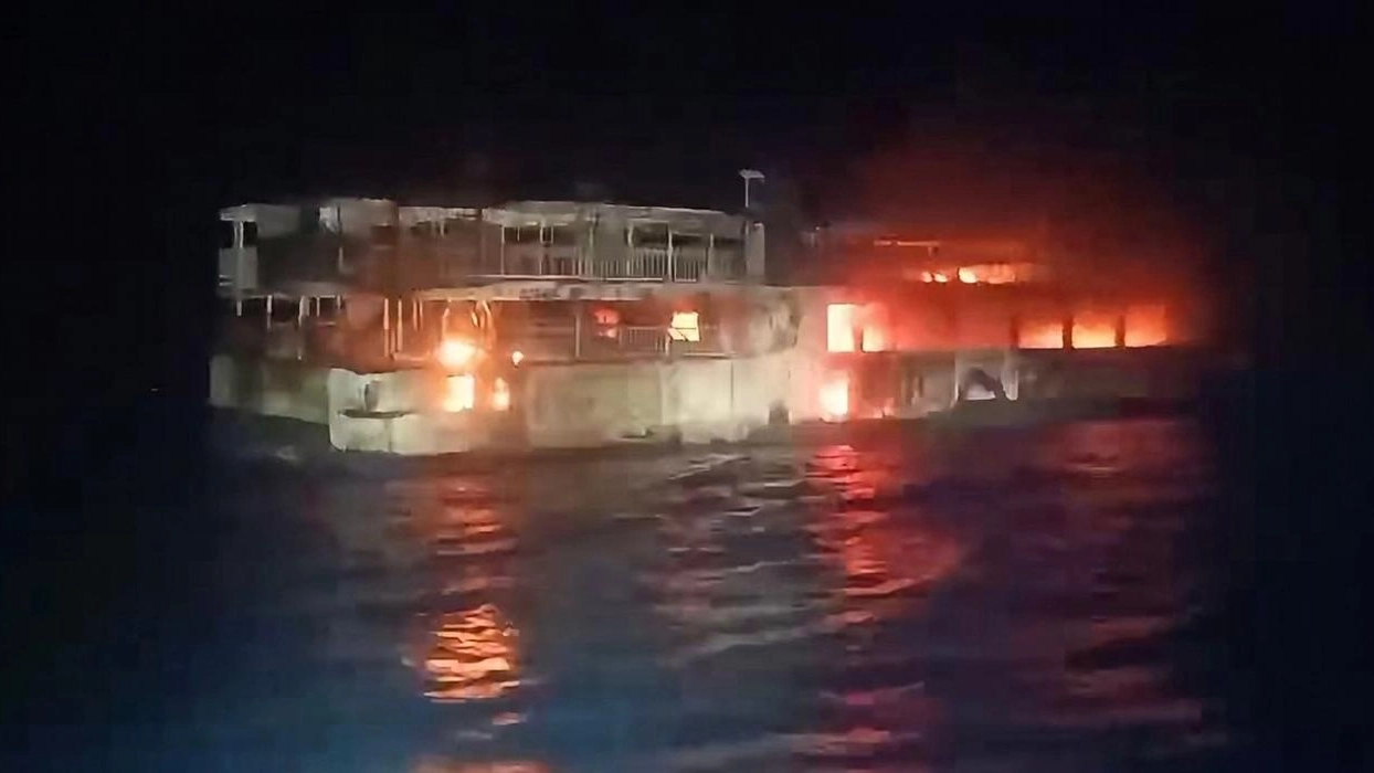 Coastguard issues update after Philippines ferry bursts into flames, killing five and leaving 86 missing