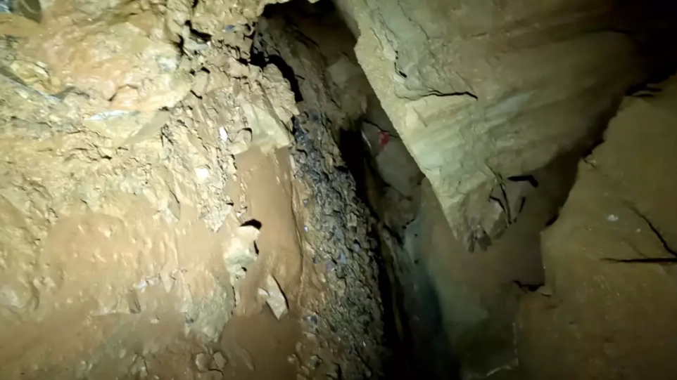 Underground cave explorer immediately left after spotting something disturbing on the walls