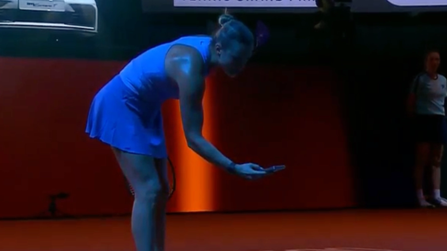 World number one tennis star asks for phone to take photo of evidence after clash with umpire