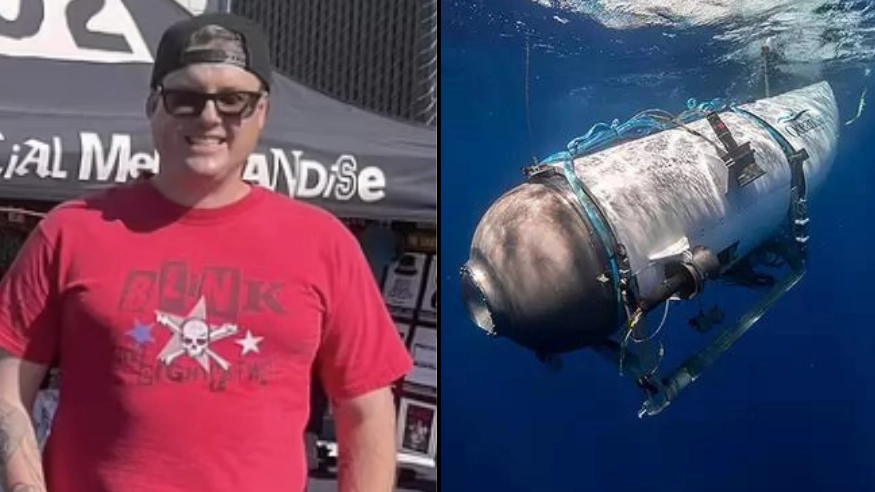 Stepson of billionaire missing on Titanic tourist sub attends Blink-182 concert as search continues