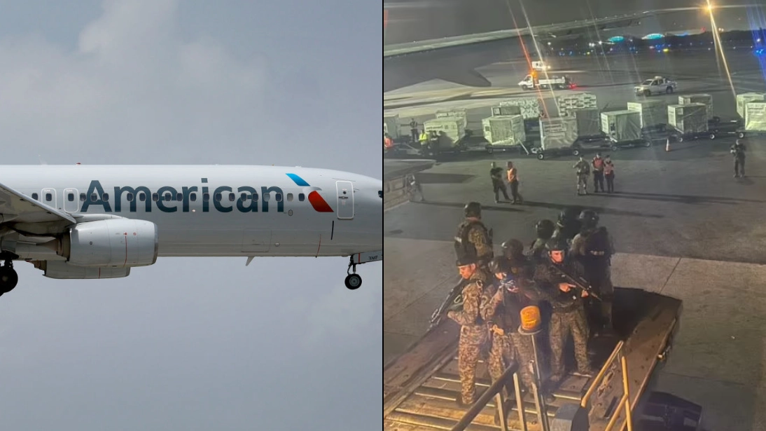 Mystery 'banging sounds' heard on plane cause it to be grounded immediately with armed police swarming on board