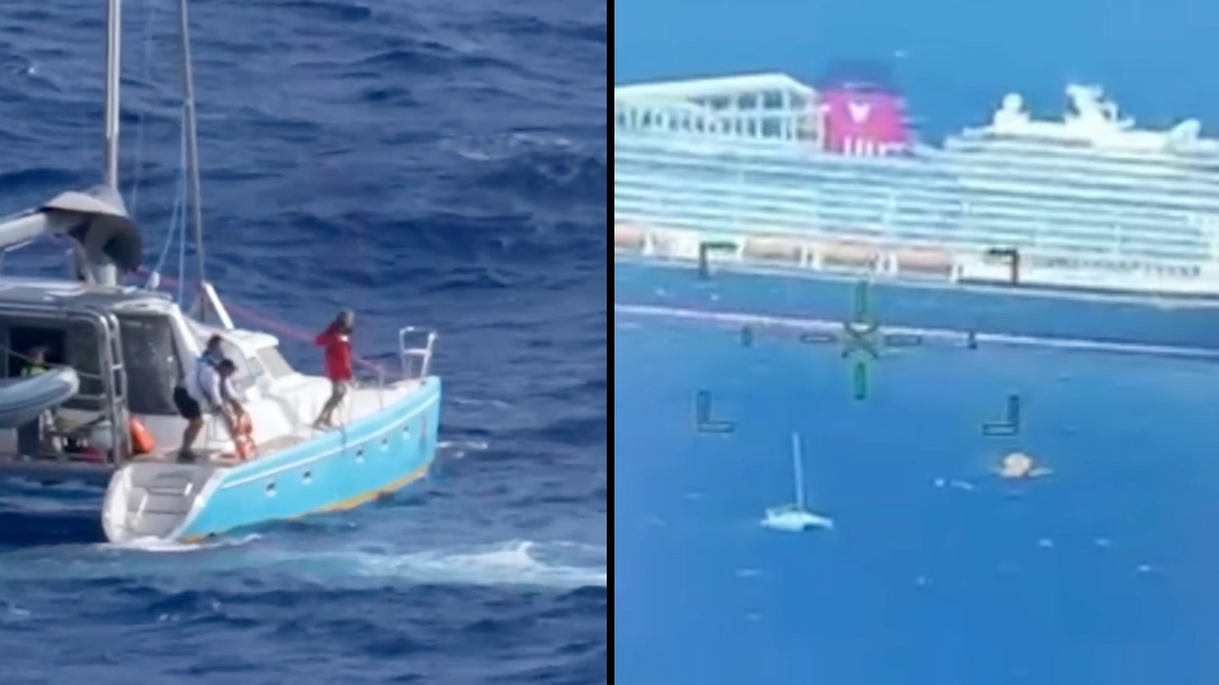Disney cruise rescues four people from sinking ship in Bermuda Triangle