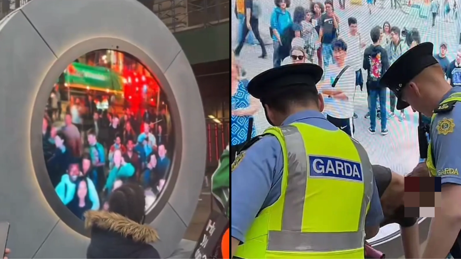 Council 'implementing solution' after Dublin locals flashed New Yorkers and showed 9/11 pictures on Portal