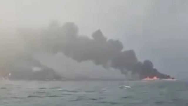 Container ship that collided with oil tanker off UK coast was 'carrying highly toxic compound' that 'can be lethal'