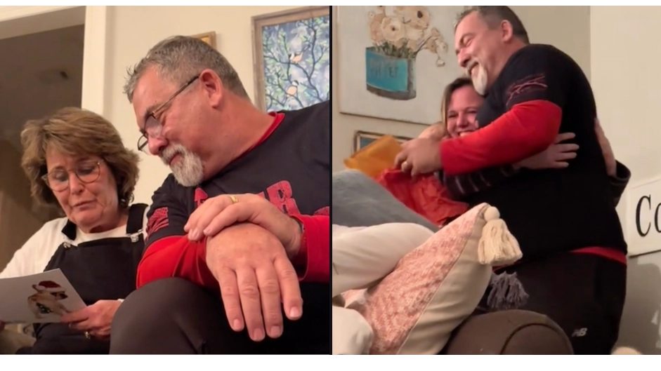 Woman leaves people in tears after gifting dad present he sold 30 years ago