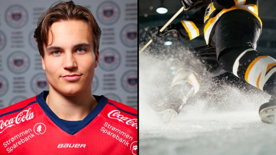 Ice Hockey player has chest slashed open in horrific accident mid game