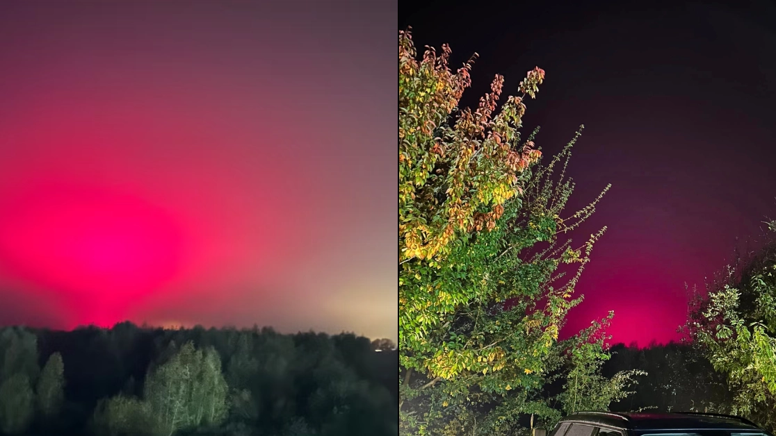 Woman stunned to discover photo she took wasn't actually the northern lights after posting them online