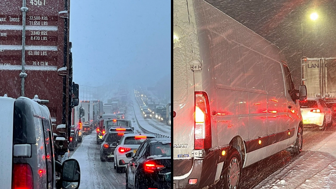 Motorists stuck for seven-hours inside cars on M62 in freezing overnight conditions