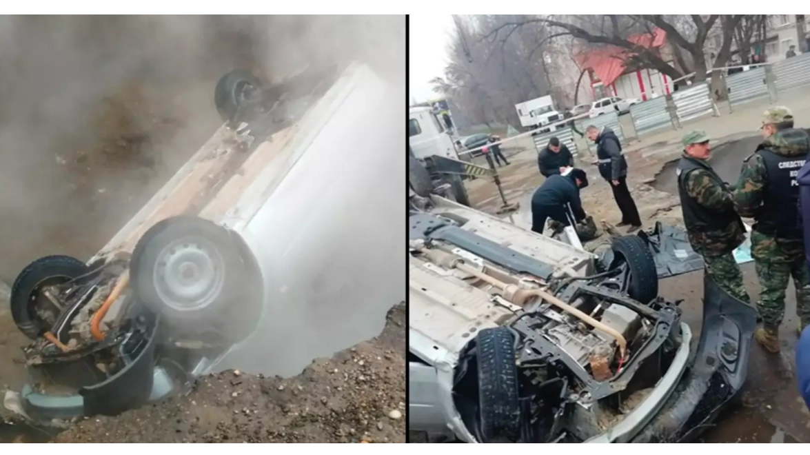 Man suffered one of the most horrific deaths imaginable when his car plunged into a sinkhole